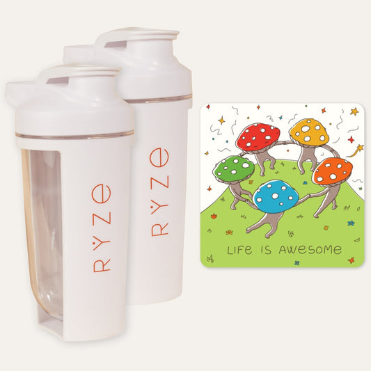 2 Shaker Bottles + FREE Gifts