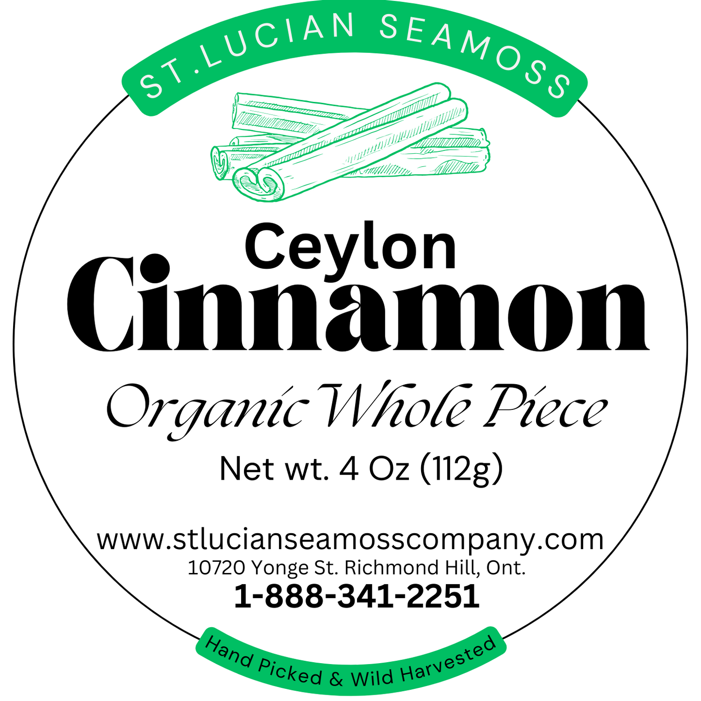 Cinnamon - Raw St.Lucian Ceylon - 2 oz - Herbs