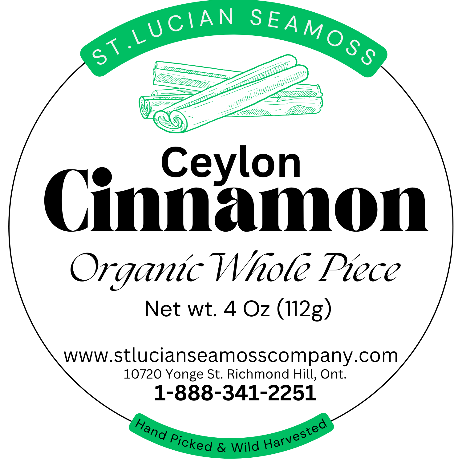 Cinnamon - Raw St.Lucian Ceylon - 2 oz - Herbs