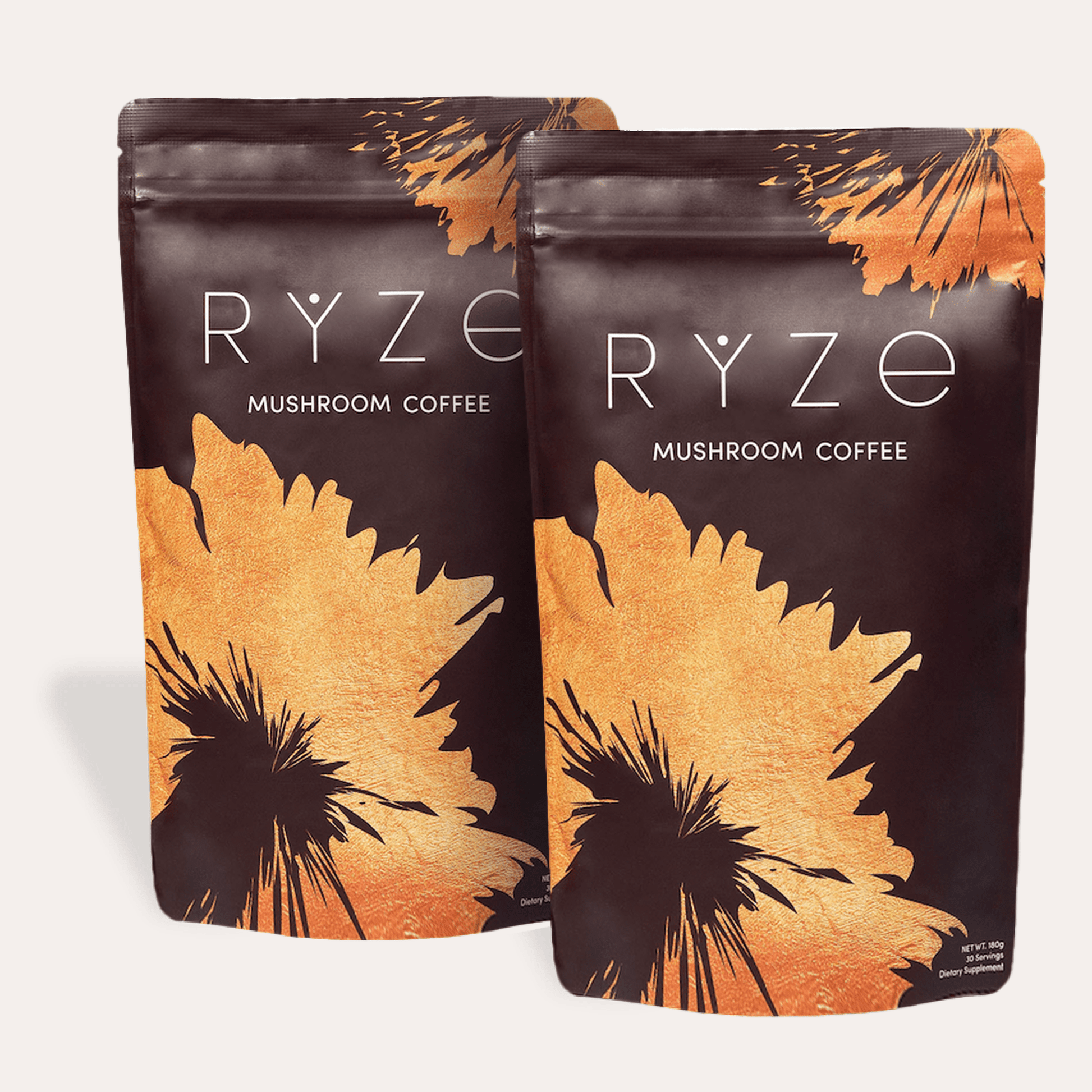 RYZE Mushroom Coffee - with 6 Organic Adaptogenic Mushrooms Grown in USA and High Potency - RYZERYZE Mushroom Coffee - with 6 Organic Adaptogenic Mushrooms Grown in USA and High PotencyRYZE